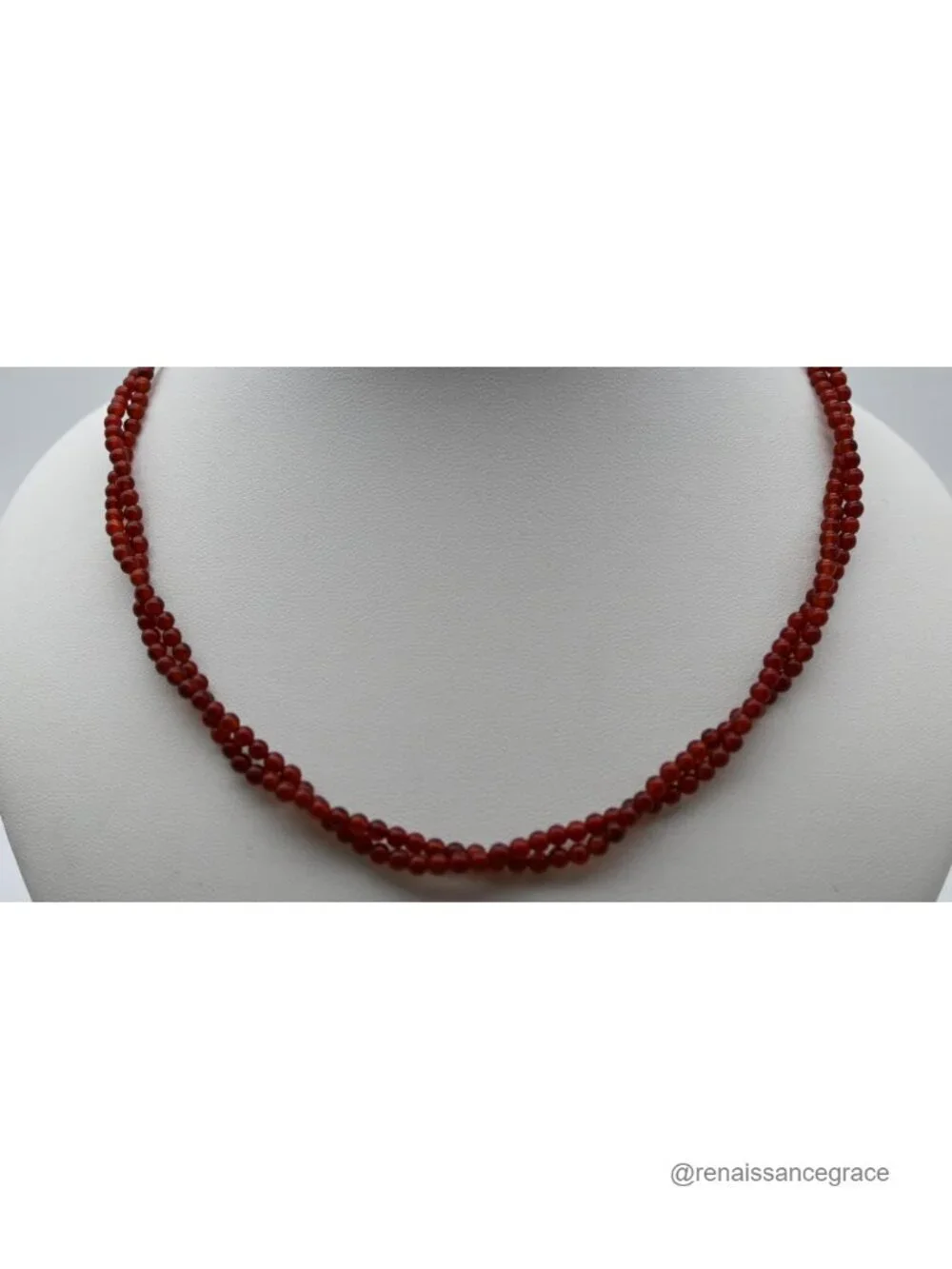 Handmade Boho Gemstone Beaded Necklace with 18K Gold Plated Brass